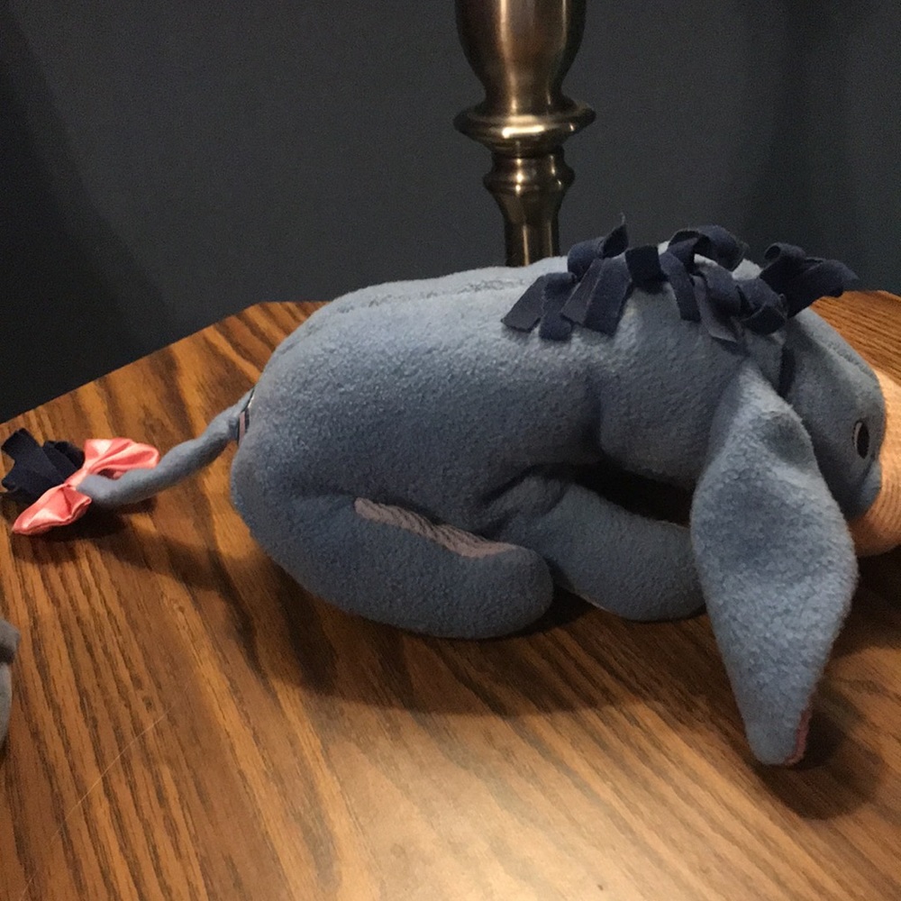 2001 Baby Eeyore 10” and First Years Eeyore 5” both rattle - Picture 5 of 9